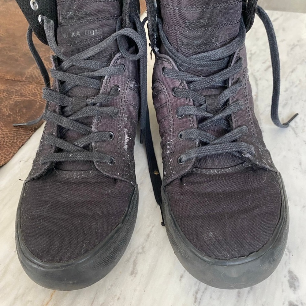 Supra Black High-Top Shoes